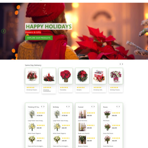 (home page of Flower Delivery