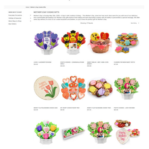 mother’s day cookie gifts _ Cookies by Design