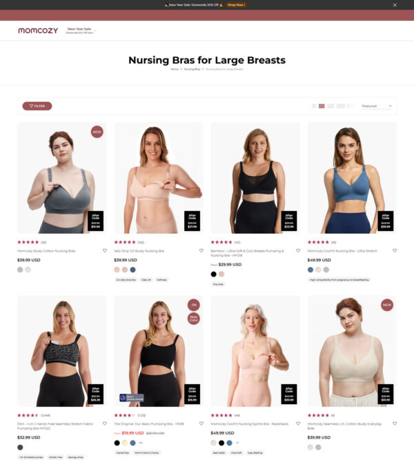 nursing bras for large breasts _ Momcozy