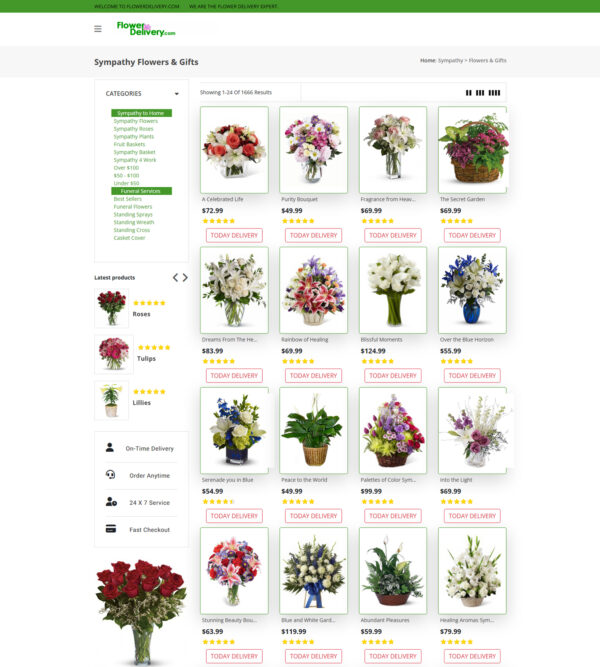 sympathy flowers _ Flower Delivery