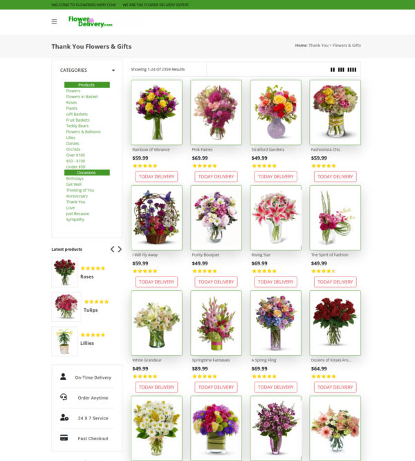 thank you flowers _ Flower Delivery