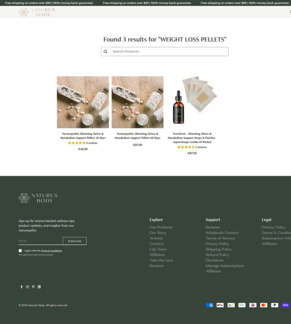 weight loss pellets _ Nature’s Body