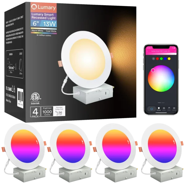 Wi-Fi smart canless recessed lights _ Lumary Smart
