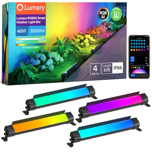 RGBAI smart outdoor lights bar _ Lumary Smart