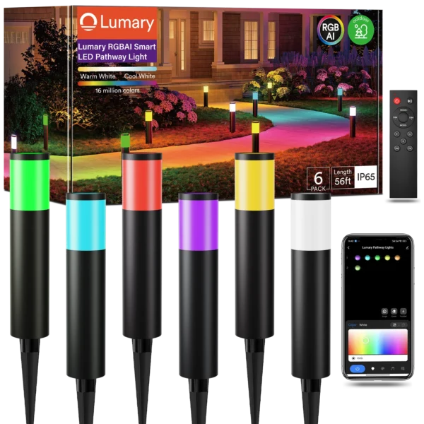 RGBAI smart WiFi pathway lights _ Lumary Smart