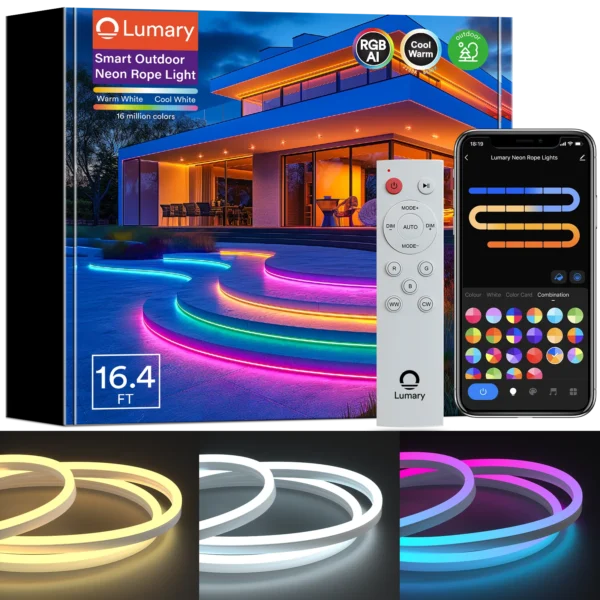 LED neon rope lights _ Lumary Smart