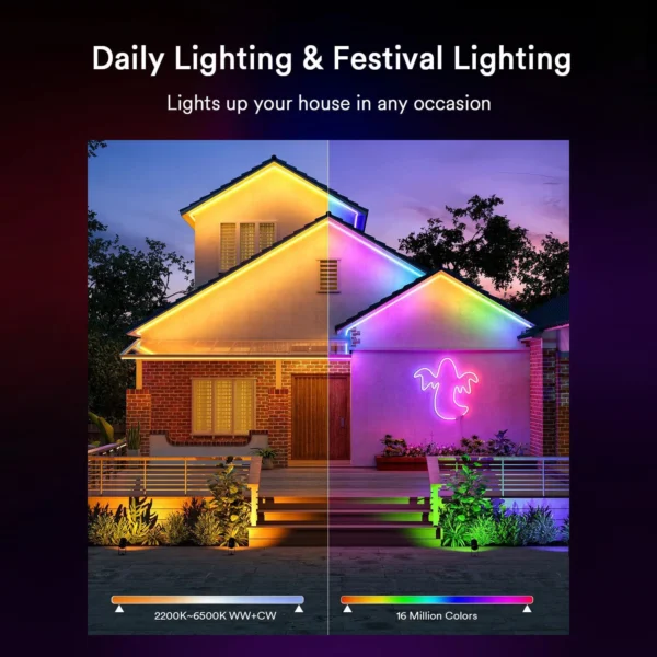 LED neon rope lights _ Lumary Smart