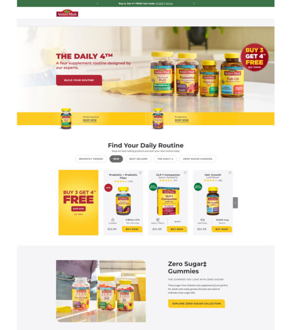 25% off first purchase of The Daily 4 _ Nature Made