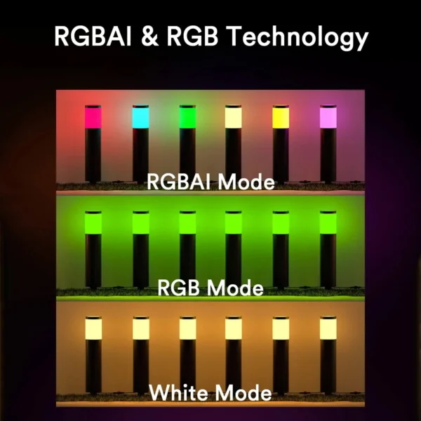 RGBAI smart WiFi pathway lights _ Lumary Smart