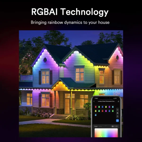 RGBAI permanent outdoor lights pro _ Lumary Smart