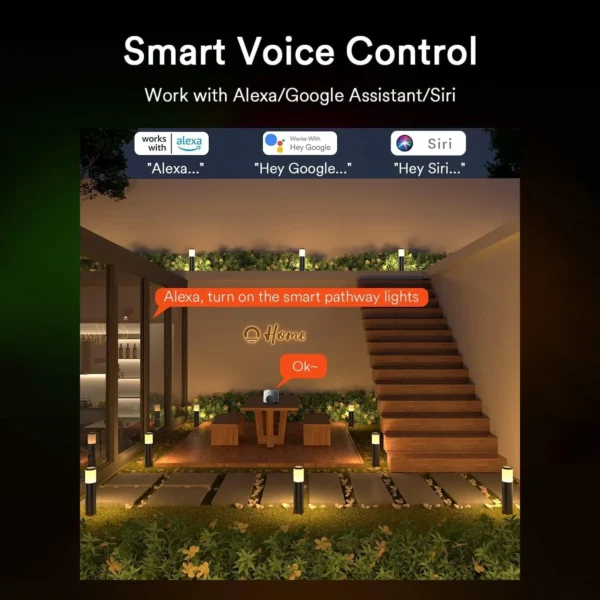 RGBAI smart WiFi pathway lights _ Lumary Smart