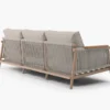 Moss Wood Grain Aluminum Outdoor Sofa / Armchair Patio Set by Acanva