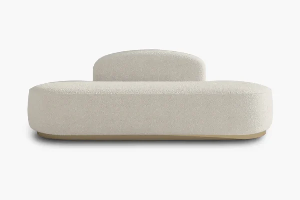 Rotondo Curved Armless 3-Seater Sofa Bench_ Acanva