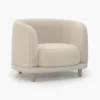 Cora Velvet Curved 3-Seater Couch Sofa / Lounge Chair by Acanva