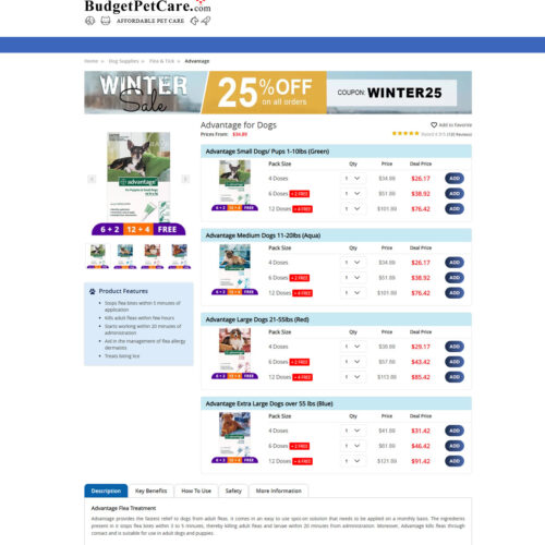 Advantage for dogs _ Budget Vet Care