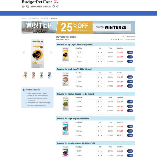 Bravecto for dogs _ Budget Vet Care Bravecto for dogs _ Budget Vet Care