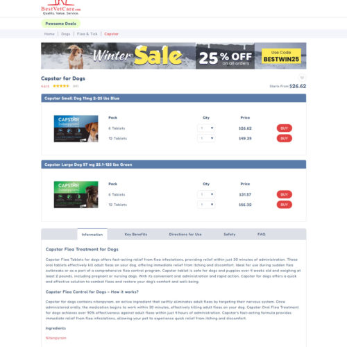 Capstar for dogs _ Best Vet Care Capstar for dogs _ Best Vet Care