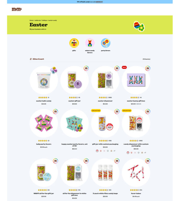 Easter gifts discount _ M & M’s