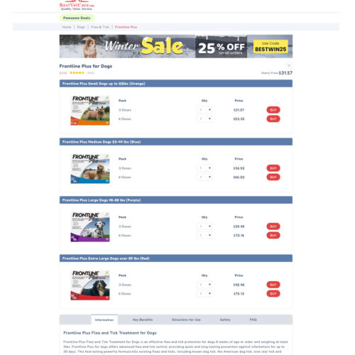 Frontline Plus for dogs _ Best Vet Care Frontline Plus for dogs _ Best Vet Care