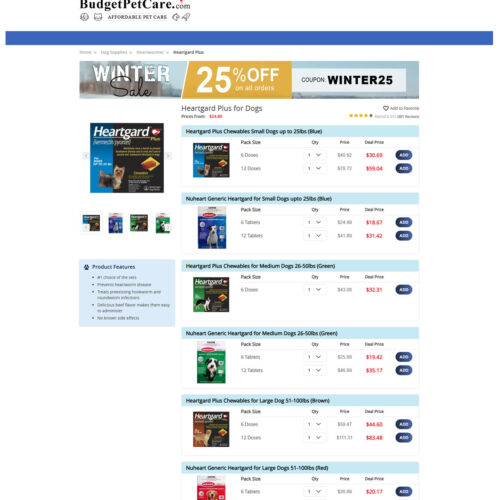 Heartgard Plus for dogs _ Budget Vet Care