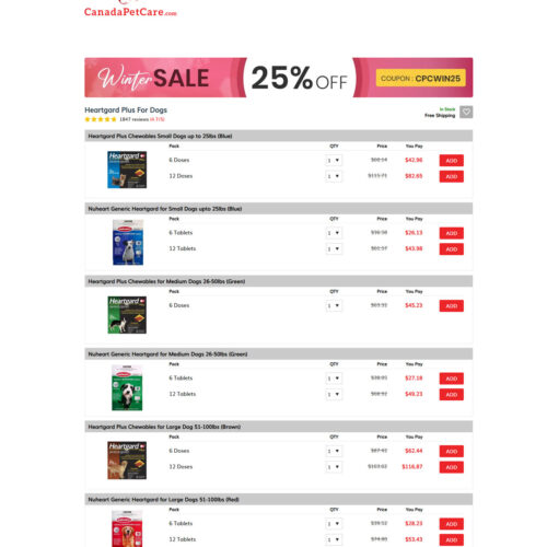 Heartgard Plus for dogs _ Canada Pet Care