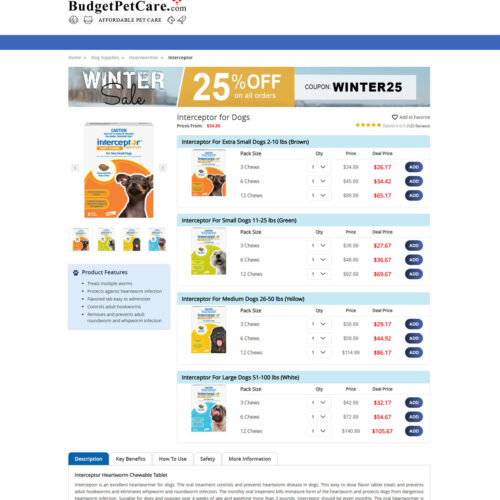 Interceptor for dogs _ Budget Vet Care Interceptor for dogs _ Budget Vet Care