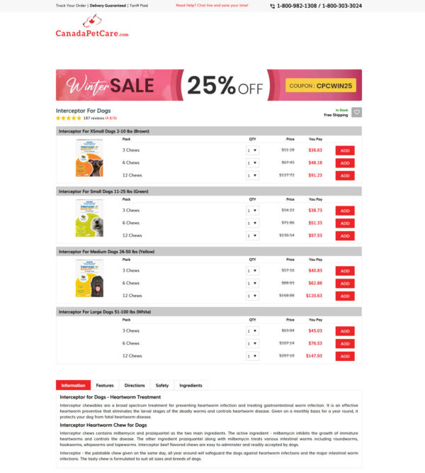 Interceptor for dogs _ Canada Pet Care