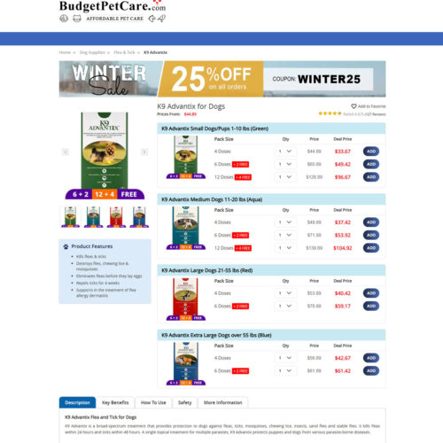 K9 Advantix for dogs _ Budget Vet Care