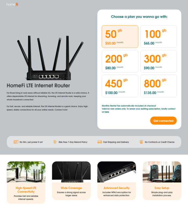 LTE internet router _ Homefy