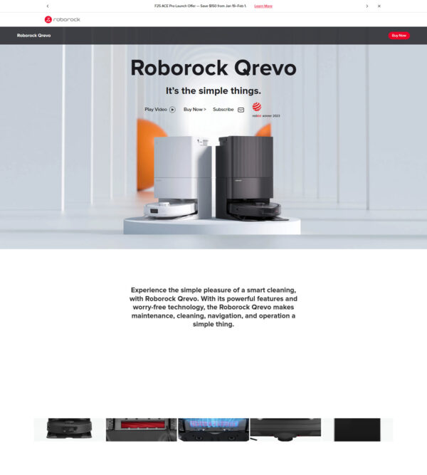 Qrevo smart vacuum cleaner _ Roborock