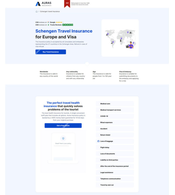 Schengen Travel Insurance _ Auras Insurance