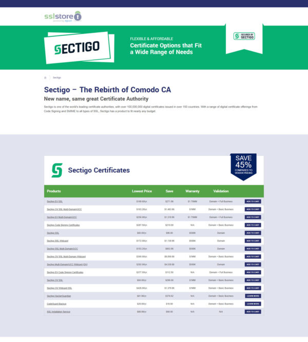 Sectigo _ SSL Store