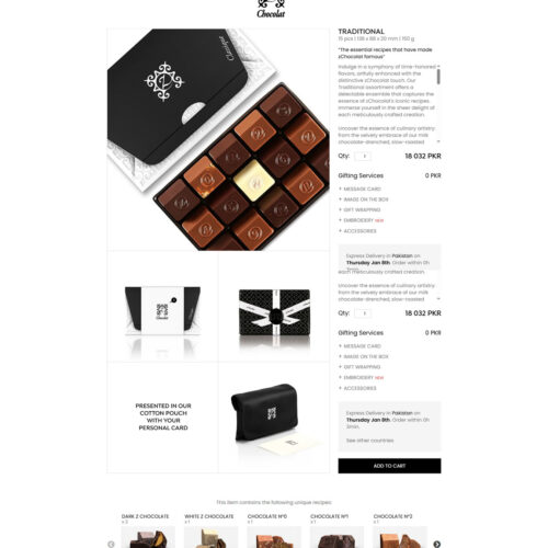 Traditional 15 pieces chocolate box _ Z Chocolat