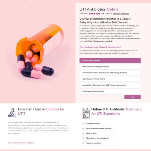 UTI antibiotics _ Treat My UTI