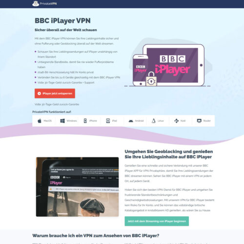 VPN BBC iPlayer DE _ PrivateVPN