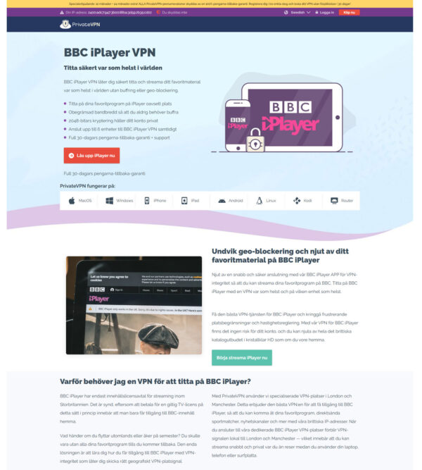 VPN BBC iPlayer SV _ PrivateVPN