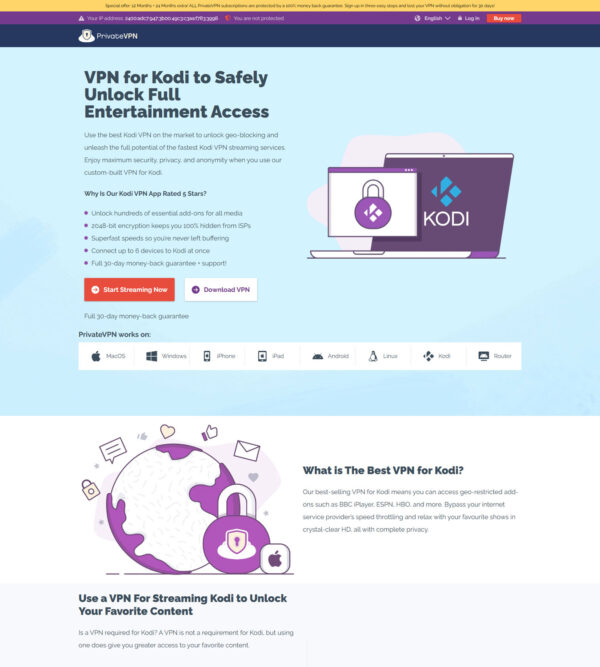 VPN Kodi EN _ PrivateVPN