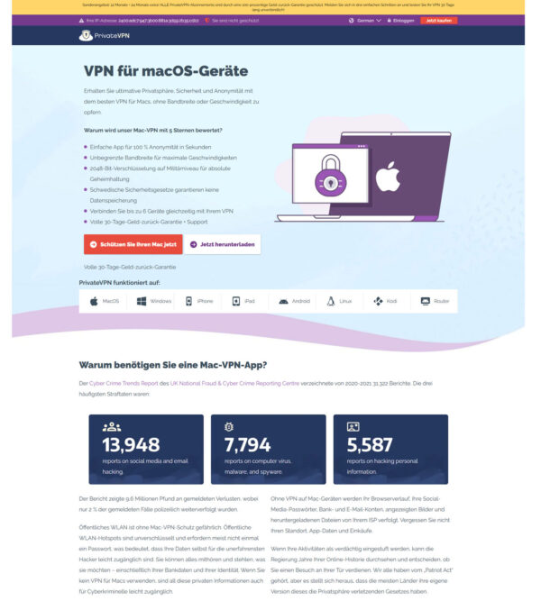 VPN Mac DE _ PrivateVPN