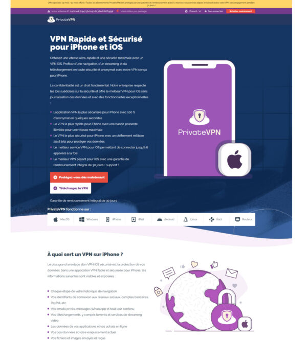 VPN iOS FR _ PrivateVPN VPN iOS FR _ PrivateVPN