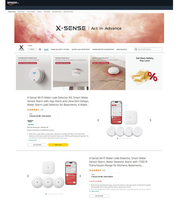 X-Sense detectors _ Amazon