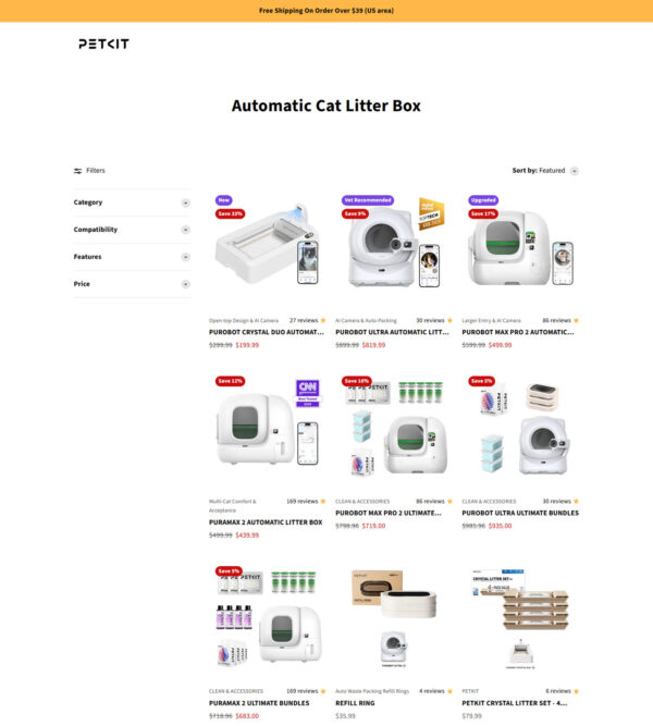 automatic cat litter box _ Petkit
