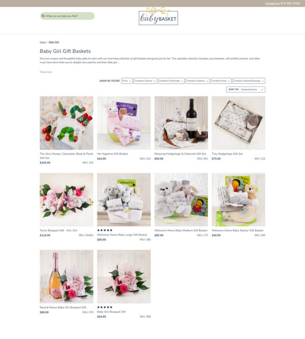 baby girl gift basket _ Baby Basket