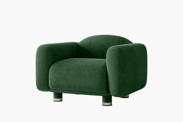 Beryl Curved 3-Seater Couch Sofa / Lounge Chair by Acanva