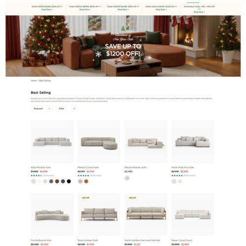 best-selling sofas _ Acanva