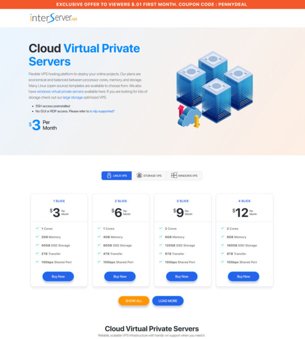 cloud virtual private servers _ Inter Services