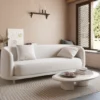 Cora Velvet Curved 3-Seater Couch Sofa / Lounge Chair by Acanva