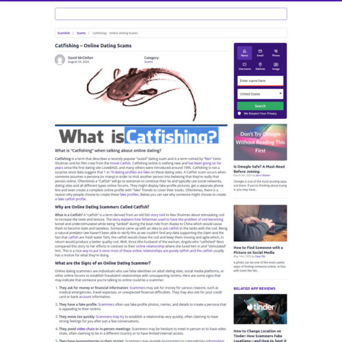 dating scam _ Social Catfish dating scam _ Social Catfish