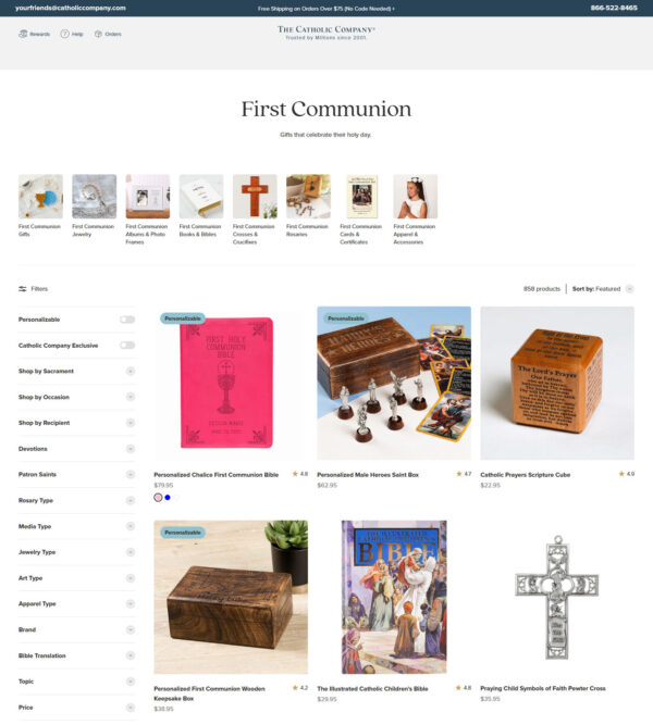 first holy communication gifts _ Catholic Company first holy communication gifts _ Catholic Company