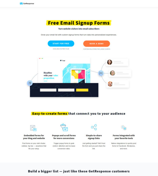 free email signup form _ GetResponse Inc.