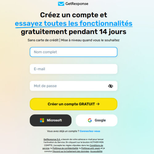 free trial – French version _ GetResponse Inc. free trial – French version _ GetResponse Inc.